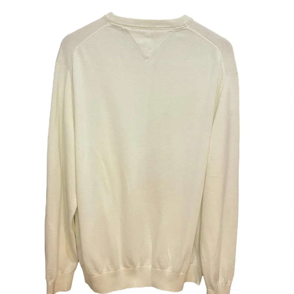 Tommy Hilfiger Men's Off-White Crewneck Sweater - Picture 6 of 10